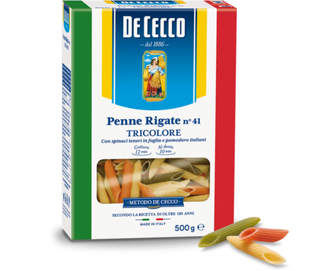 PENNE LISCE TRICOLORE 12x0,500