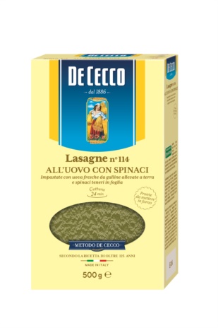LASAGNE SPINACI N.114 12x0,500