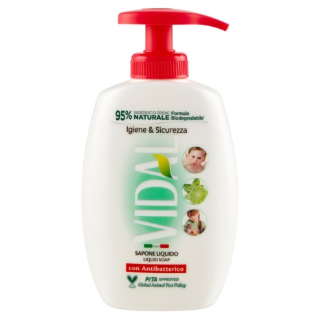 VIDAL SAPONE LIQUIDO A/BATTERICO ML.300