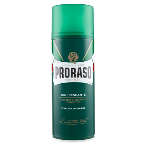 PRORASO SCHIUMA BARBA RINFRESCANTE VERDE ML.400