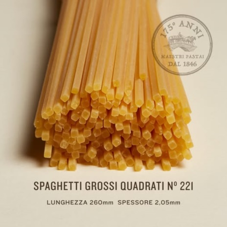 SPAGHETTI GROSSI QUADRATI N.221 24x0,500