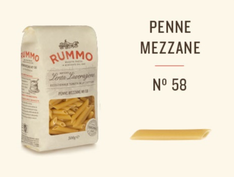 PENNE MEZZANE N.58 16x0,500