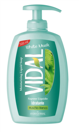 VIDAL SAPONE LIQUIDO  MUSK WHITE     ML.300