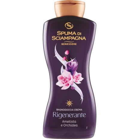 SPUMA DI SCIAMP. BAGNOSCHIUMA  RILASSANTE AMETISTA e ORCHIDEA  ML.650