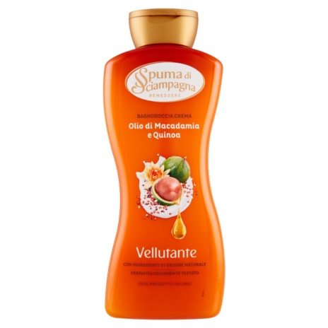 SPUMA DI SCIAMP. BAGNOSCHIUMA VELLUTANTE MACADAMIA e QUINOA ML.650