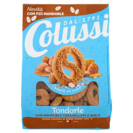 COLUSSI BISCOTTI TONDORLE MANDORLE E MIELE 500Gx8