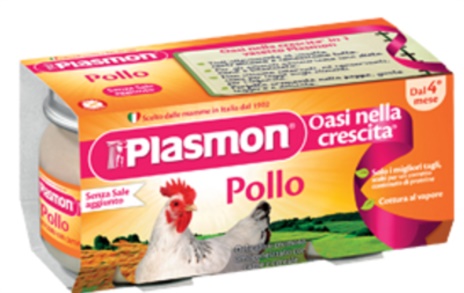 OMO POLLO PLASMON 2x80gr.x12