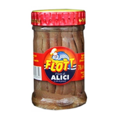 FILETTI ACCIUGHE OLIO 12x0,080 gr.