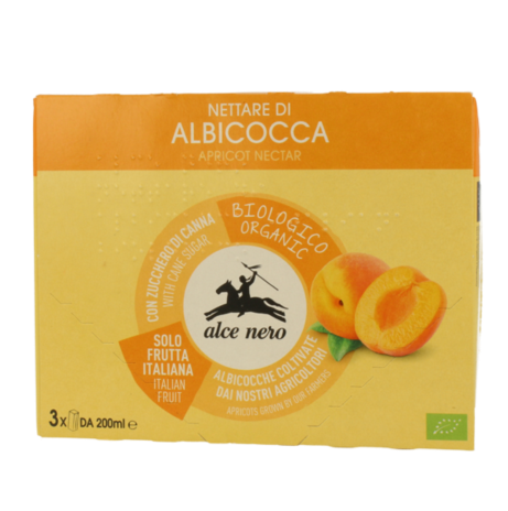 NETTARE DI ALBICOCCA BIO 3x200mlx8
