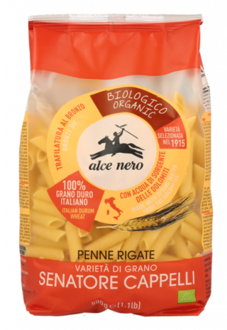 PENNE RIGATE SEMOLATO DI GRANO DURO BIO 12x0,500