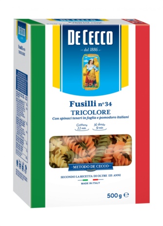 FUSILLI TRICOLORE N.34 12x0,50